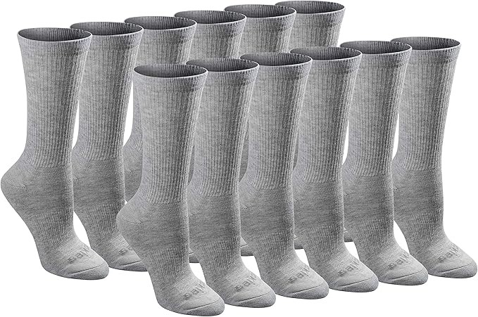 Dickies Dritech 6/12 Pairs of Advanced Moisture-Wicking Socks for Women