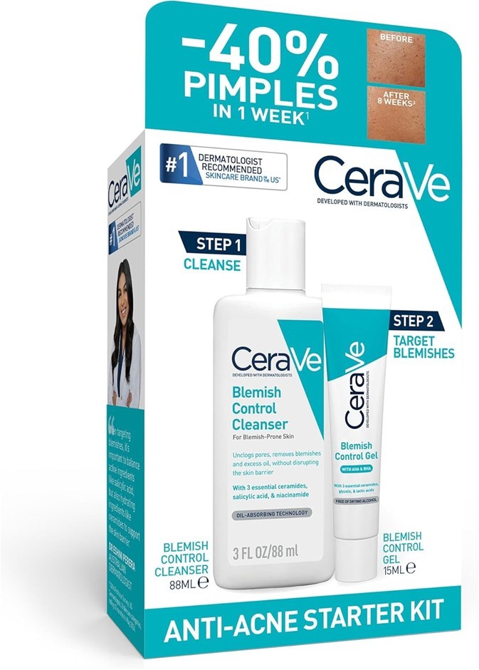 3 x CERAVE Anti-Acne Starter Kit For Travel. Buyers Note - Discount Freigh