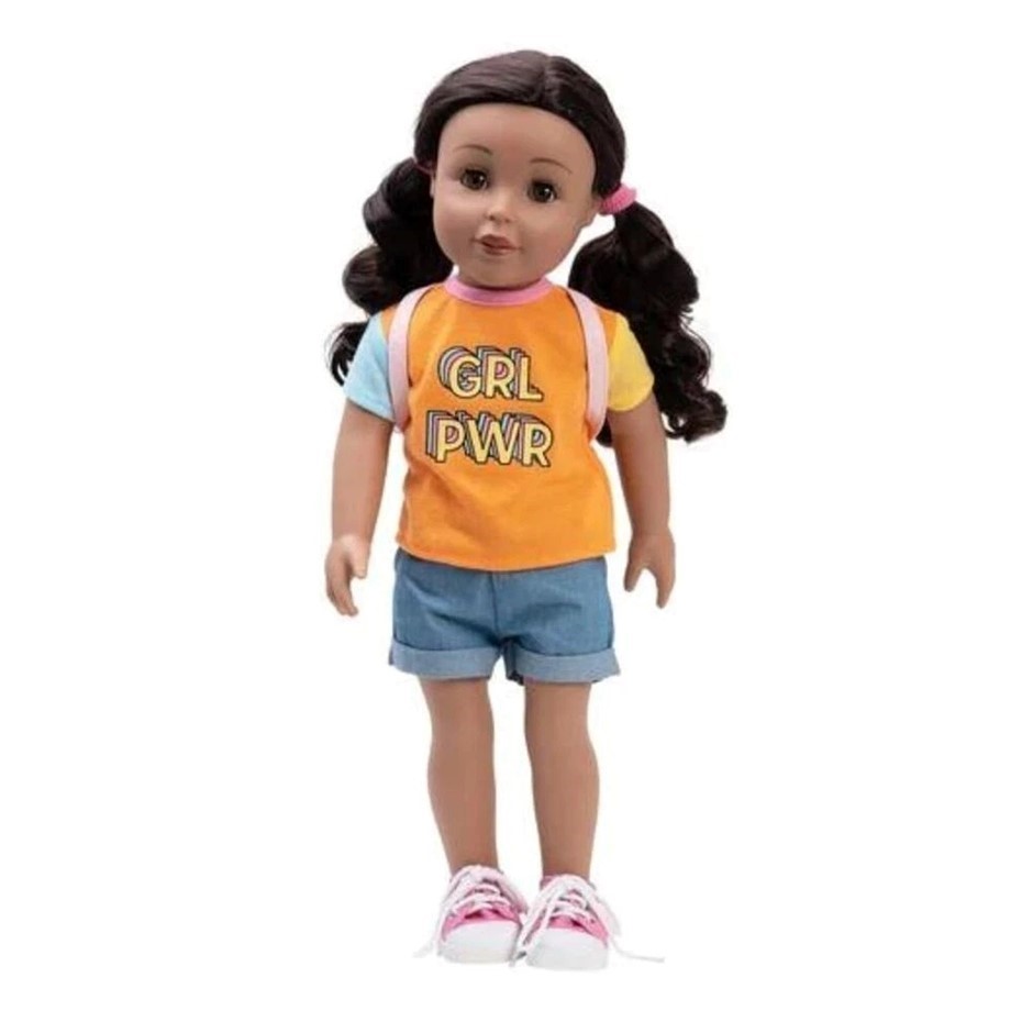 ADORA - Realistic 18-inch Doll - "SIENNA GIRL POWER". Soft, Huggable Body.