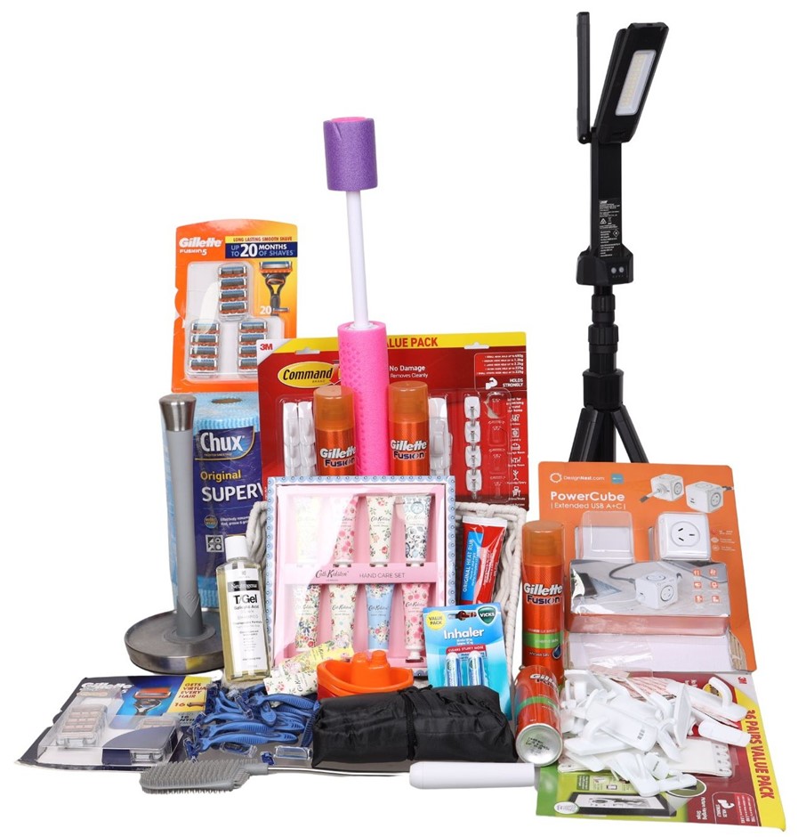 Assorted Household Products, inc. GILLETTE & CHUX, And More. NB: Some have