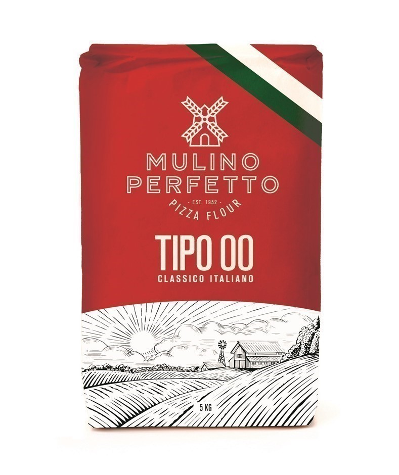2 x MULINO PERFETTO Tipo OO Pizza Flour, 5kg. N.B: Damaged packaging.