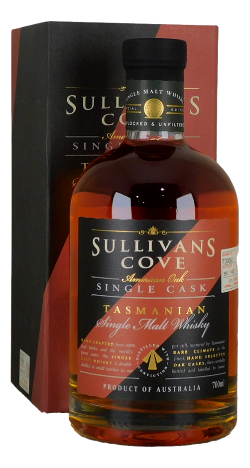 Sullivans Cove American Oak Second Fill Cask TD0062 Whisky (1x 700mL) TAS