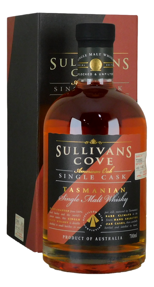 Sullivans Cove American Oak Second Fill Cask TD0062 Whisky (1x 700mL)