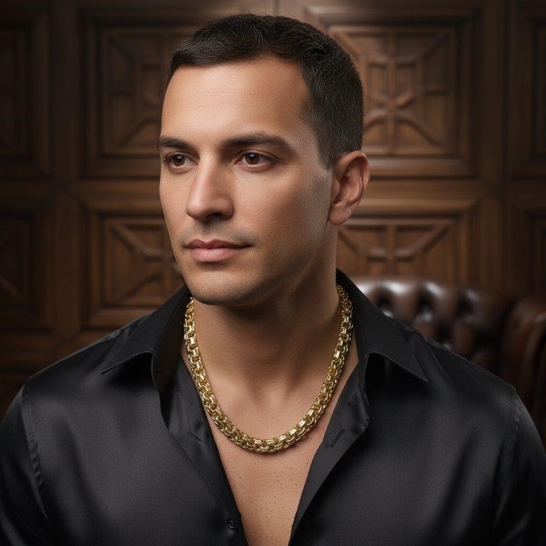 18k Italy Stamped Solid Heavy Yellow Gold Filled Chain-52cm