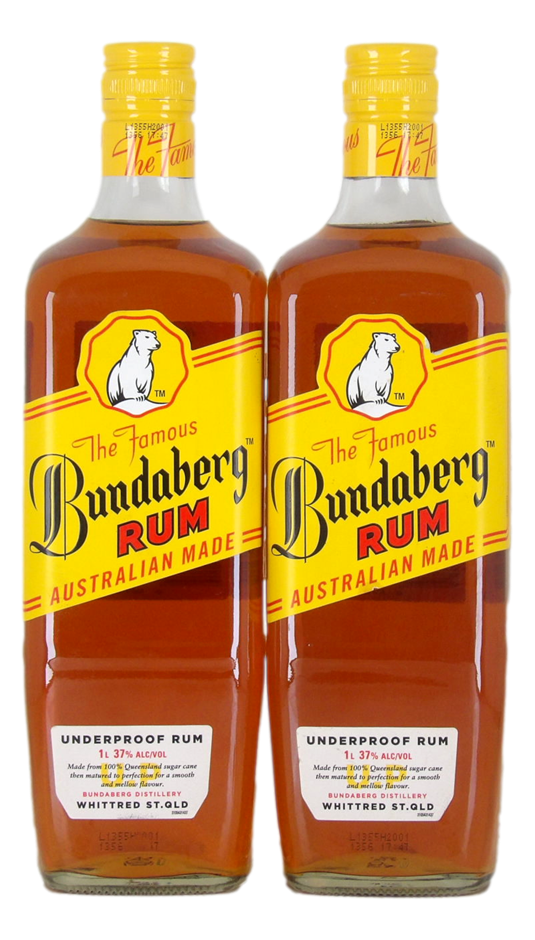 The Famous Bundaberg Underproof Rum (2x 1L) QLD