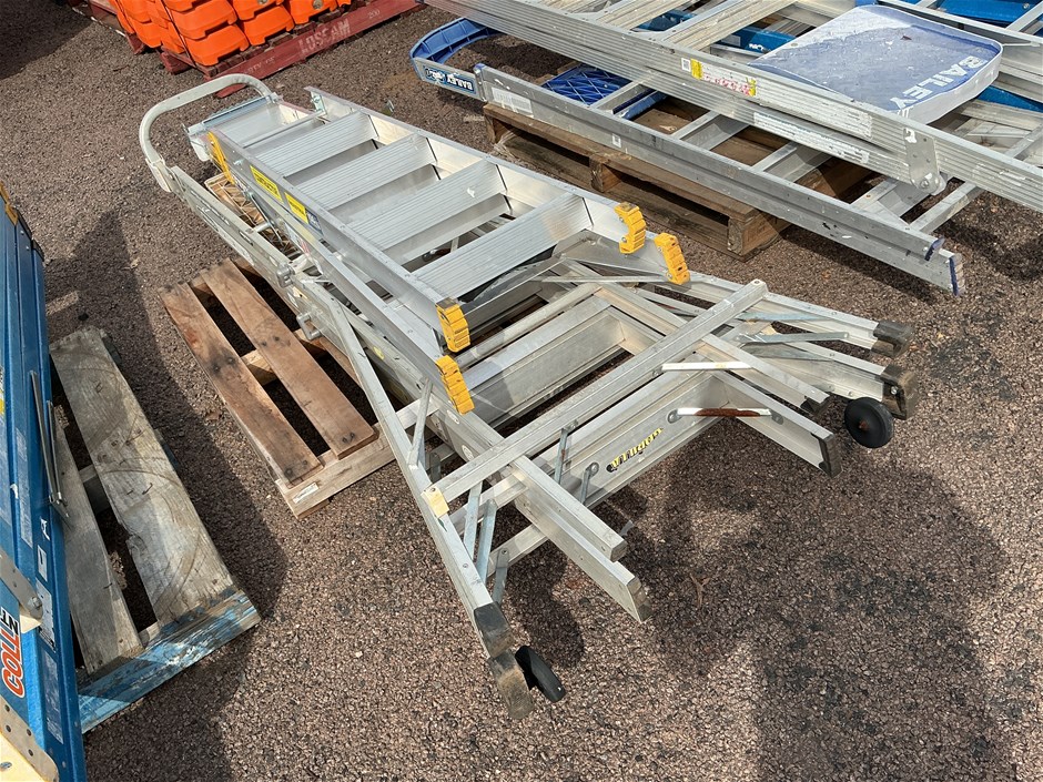 Dual Purpose Leansafe & Gorilla Adjustable Platform Ladder