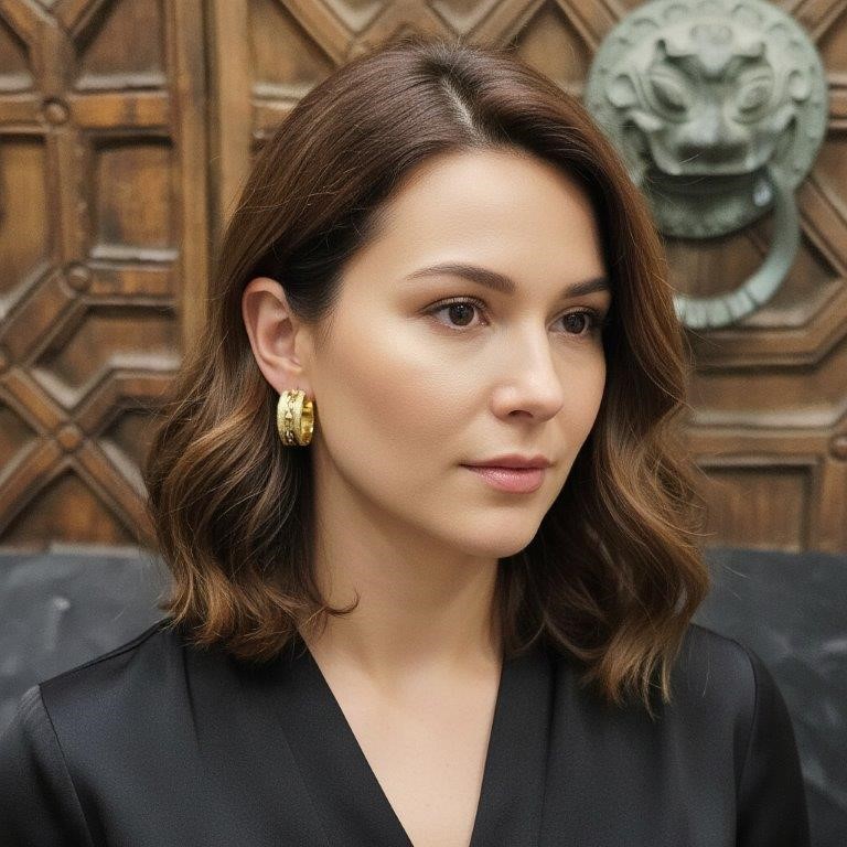 18KGold-filled/Italy Solid Gold Filled Earring -(stamped 18K/Italy)-Warrant