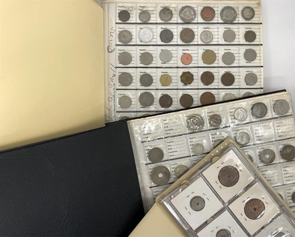 Approx 338 x Asstd World coins and silver proof coins