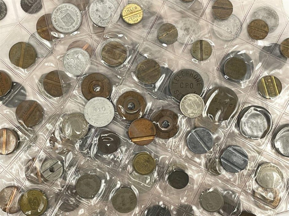 Approx. 143 x Asstd European & World Telephone Tokens & Checks