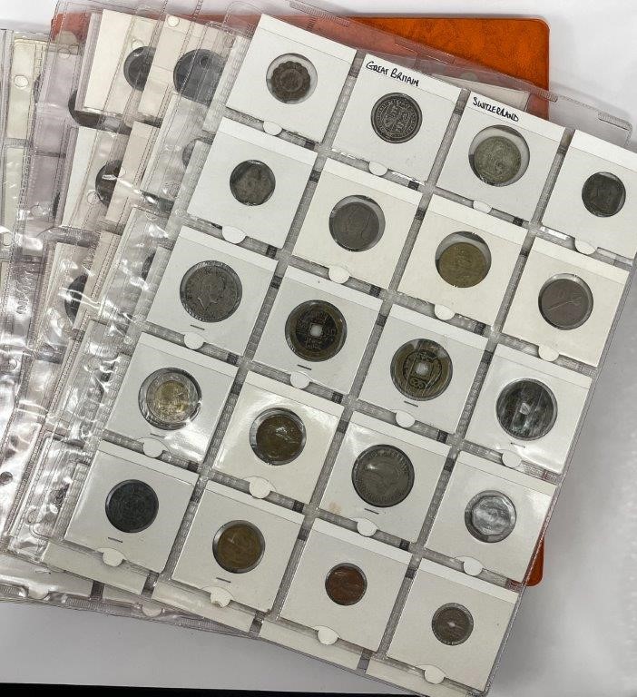 Approx. 359 x Asstd World coins, various countries, mostly in silver