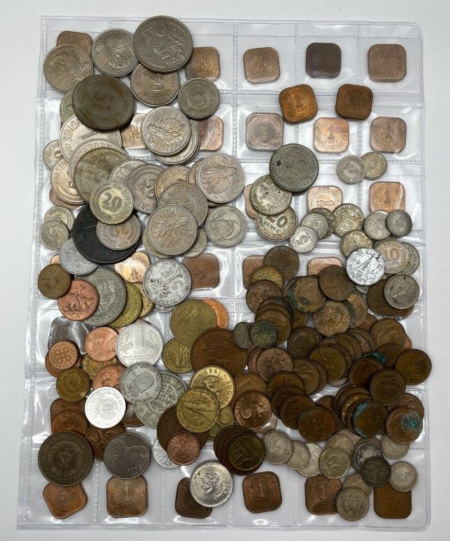 Approx. 201 x Asstd World Coins incl. Great Britain, Malaysian, USSR