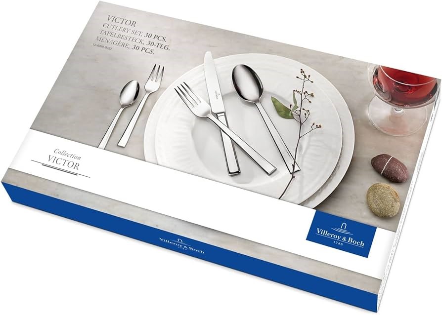 VILLEROY & BOCH 30pc Victor Cutlery Set.