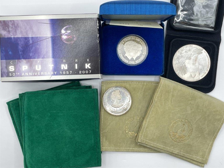 Approx. 10 x Numismatic & Commemorative Medals incl Silver, C.1977-90