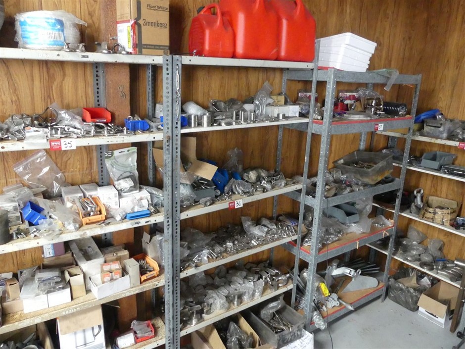 Boat Fittings (Unused) And Shelving Unit