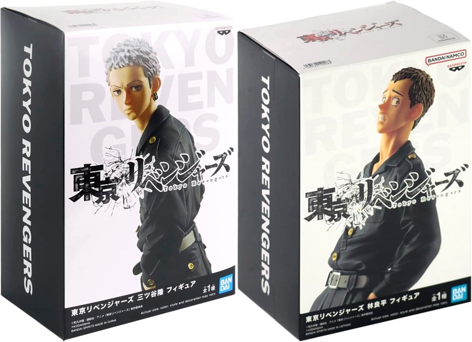 2 x BANPRESTO Tokyo Revengers Figure: Takashi Mitsuya & Ryohei Hayashi