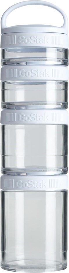 3 x BLENDER BOTTLE 4-Piece GoStak Twist n' Lock Storage Jars Starter Pack,