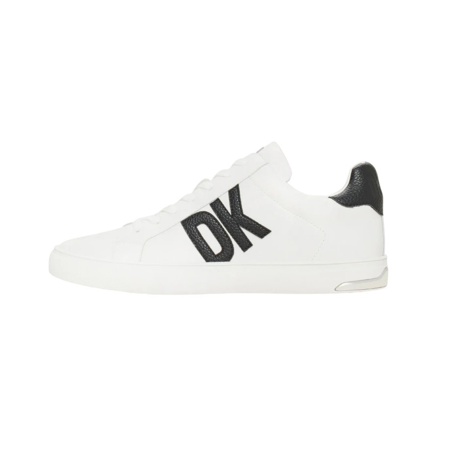 DKNY Women's Abeni Lace-Up Sneakers, Size US9.5, Black/White, K2336528. NB: