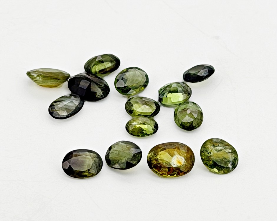 7.16 Carats Green Sapphire