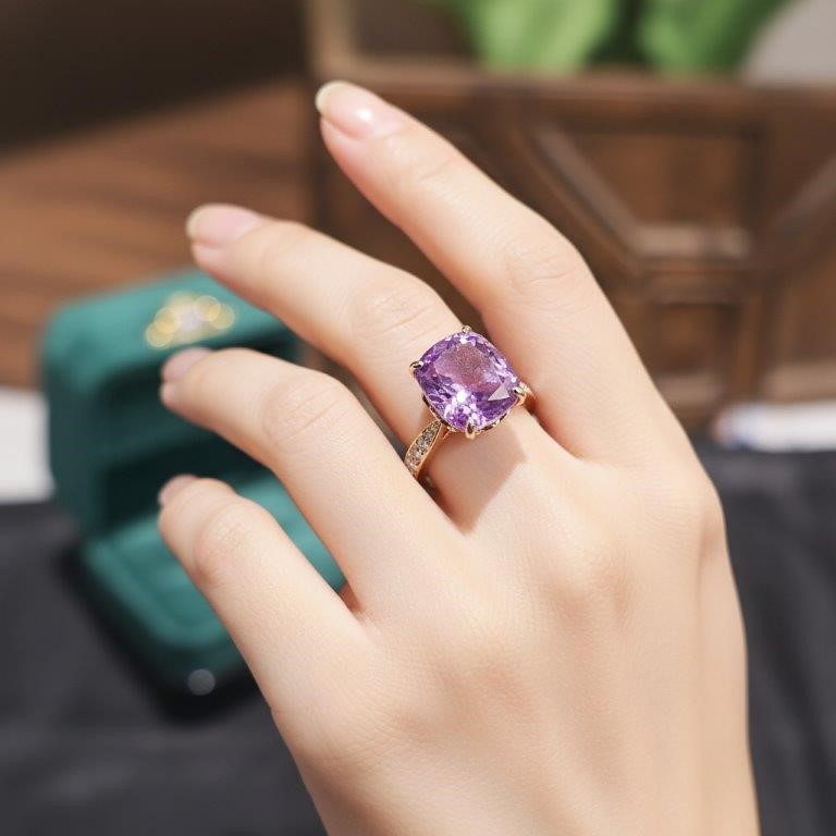 18K/Italy Solid Yellow Gold Filled Ring -(stamped)-Warranty Quality-9US