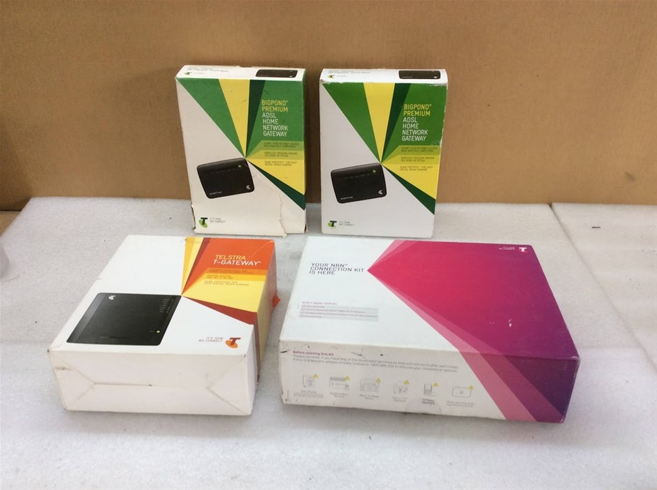 BigPond Premium Router + Telstra Network Device (Lot of 4)