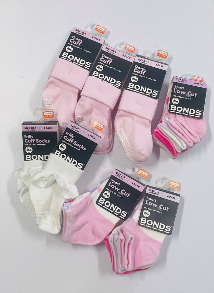 Bonds Assorted Children's Socks 20 Pairs In Total