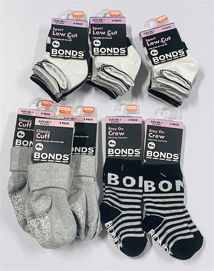 Bonds Assorted Children's Socks 22 Pairs In Total