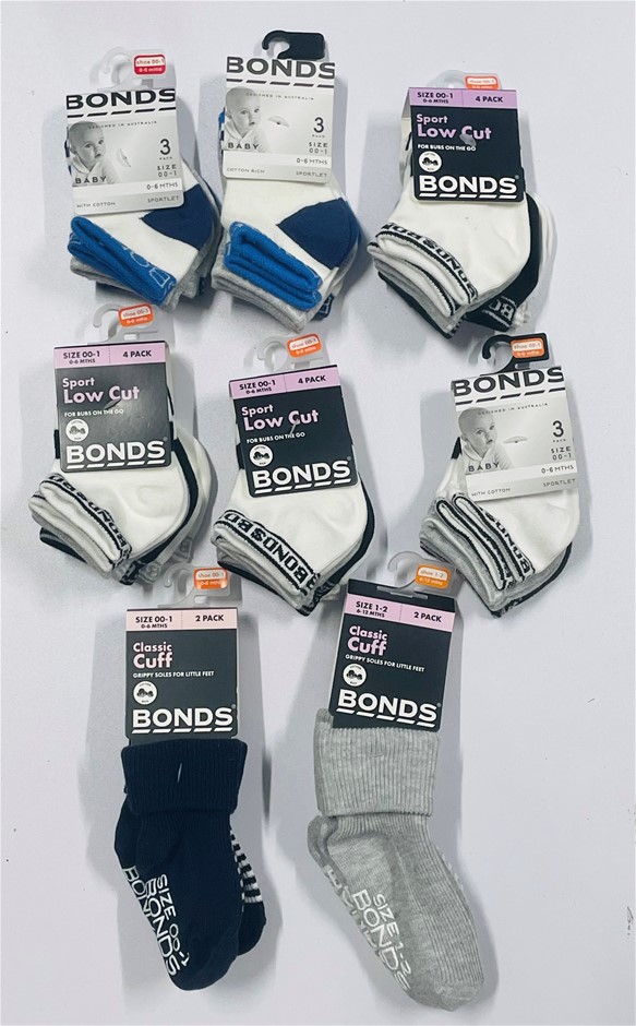 Bonds Assorted Children's Socks 22 Pairs In Total