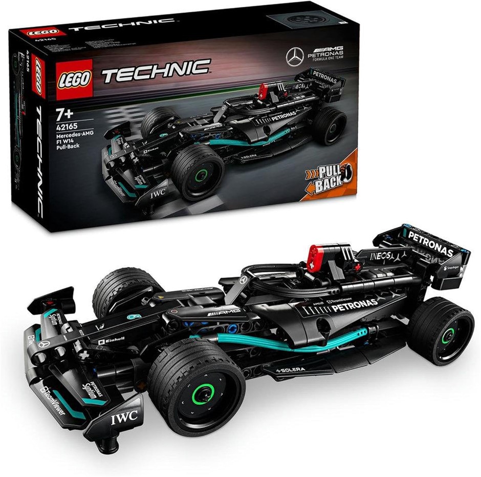 LEGO Technic Mercedes-AMG F1 W14 E Performance Pull-Back, Model Race Car To