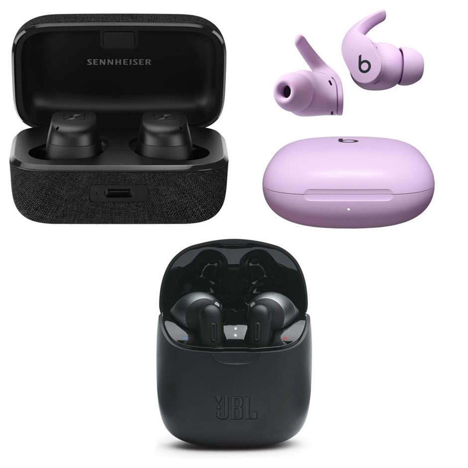 3 x Assorted True Wireless Earbuds. Incl: 1 x SENNHEISER Momentum True Wire