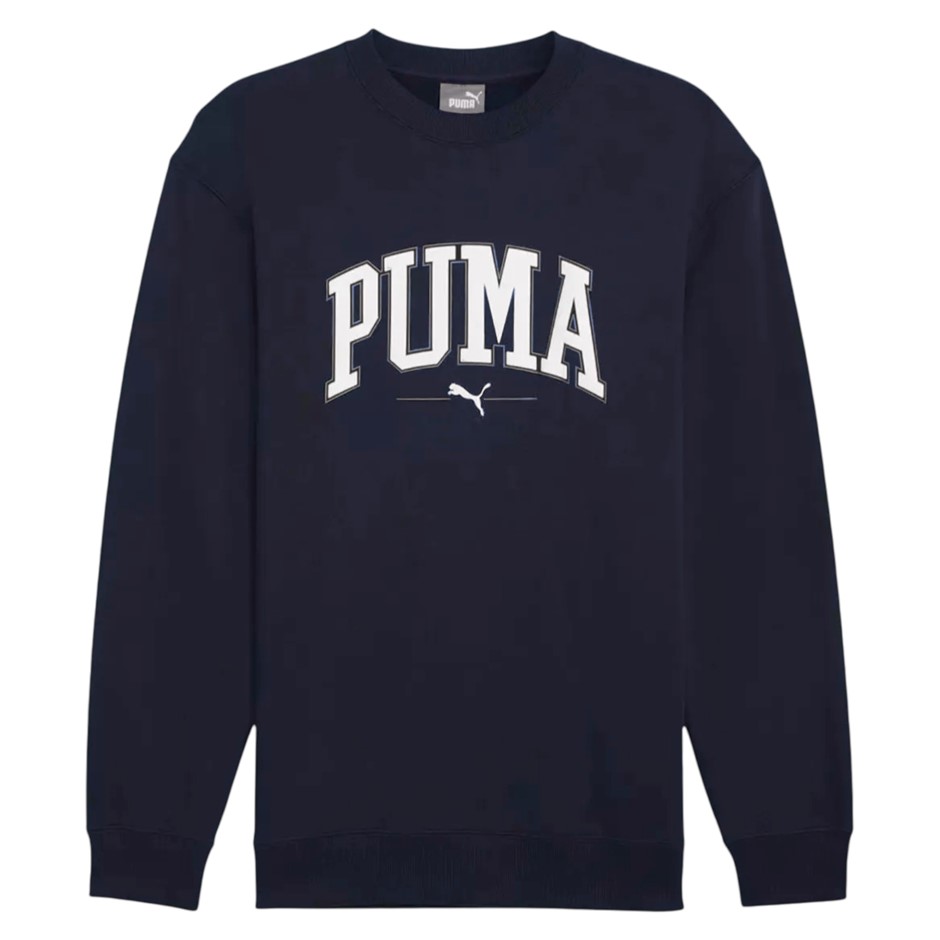PUMA Men's Squad Fleece Crew, Size XL, 66% Cotton, New Navy (16), 199181.