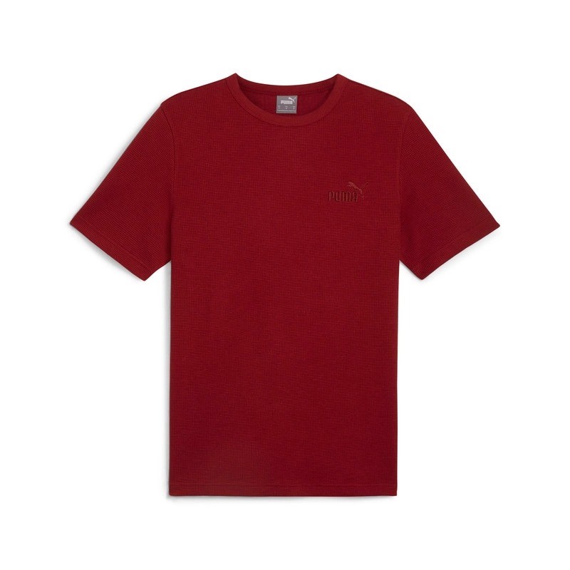 PUMA ESS Elevated Waffle Tee, Size L, Intense Red (13), 211809. Buyers Not