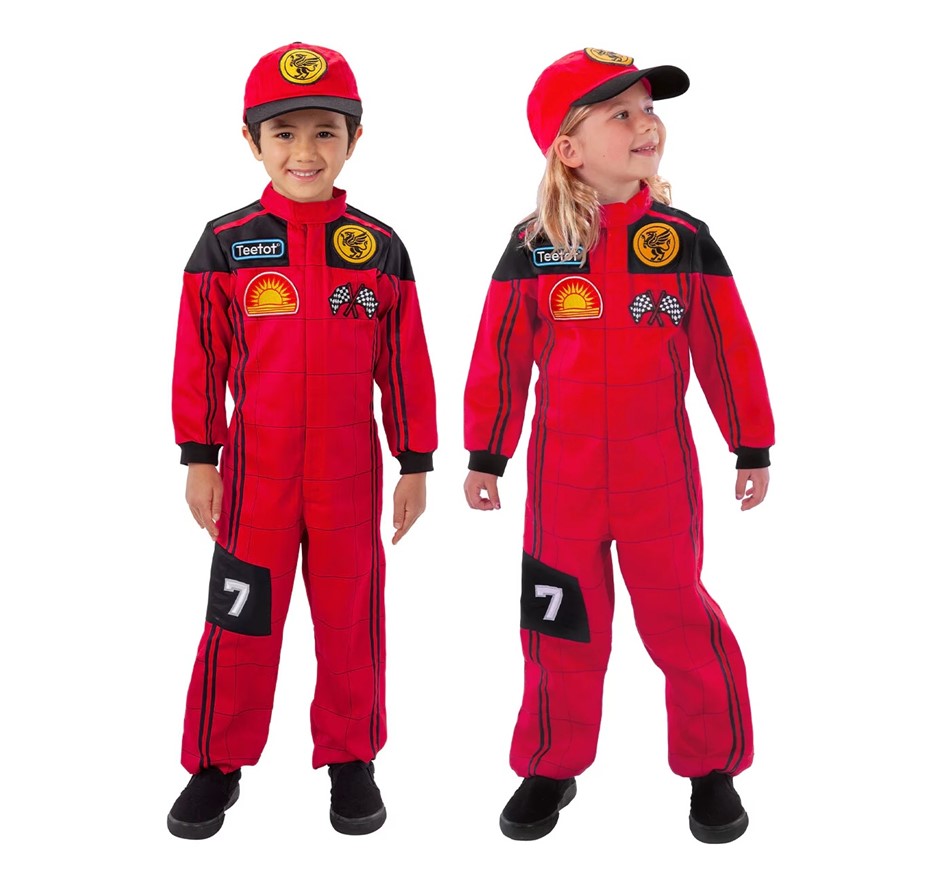 TEETOT Racing Champion Child Costume, Size 7-8. Buyers Note - Discount Fre