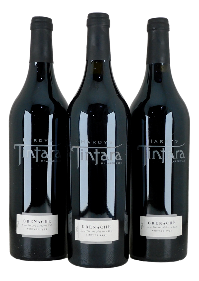 Hardys Tintara Grenache 1995 (3x 750mL), SA.