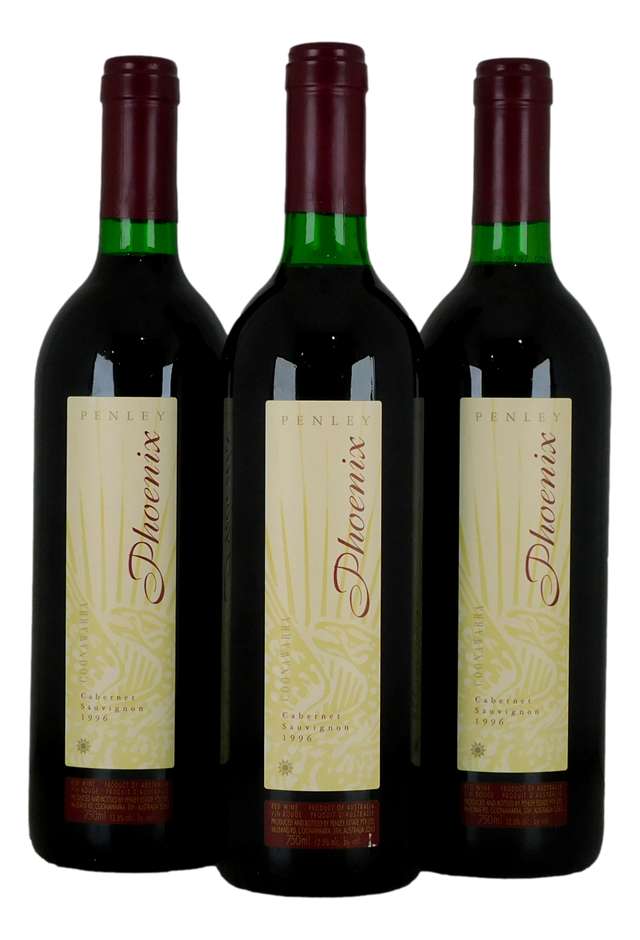 Penley Estate Phoenix Cabernet Sauvignon 1996 (3x 750mL), SA.