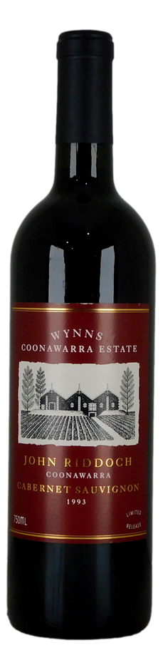 Wynns John Riddoch Cabernet Sauvignon 1993 (1x 750mL), Coonawarra.