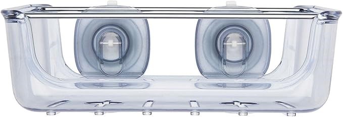 OXO Stronghold Suction Basket, Clear, 4" L x 9" W x 7.4" H