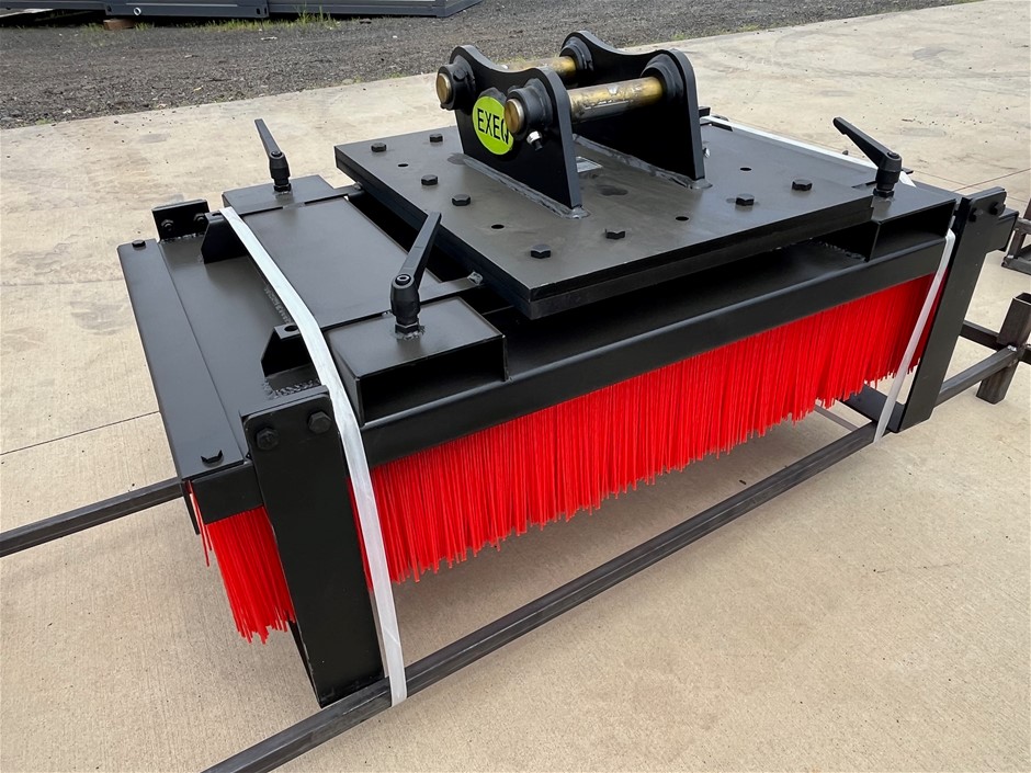 1200mm Broom Attachment to suit 3T Excavator (Unused)