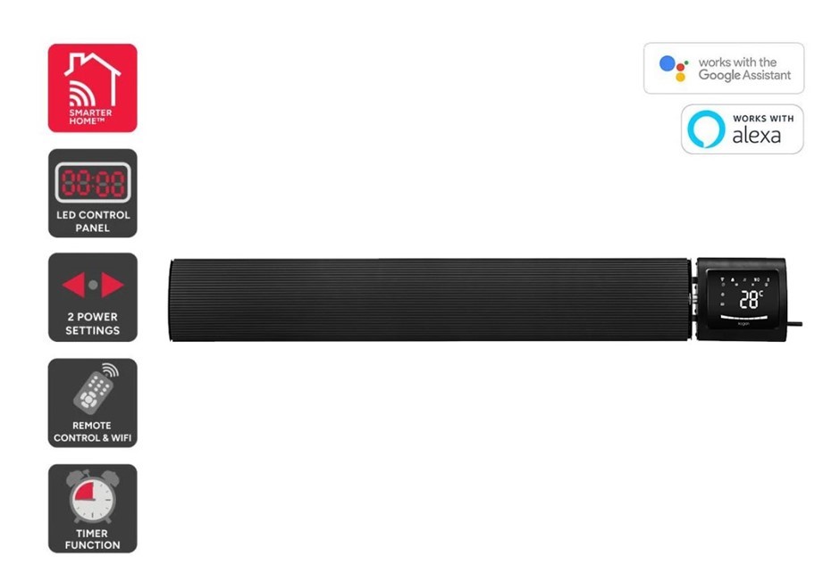 KOGAN SmarterHome 2400W Outdoor Electric Radiant Strip Heater.