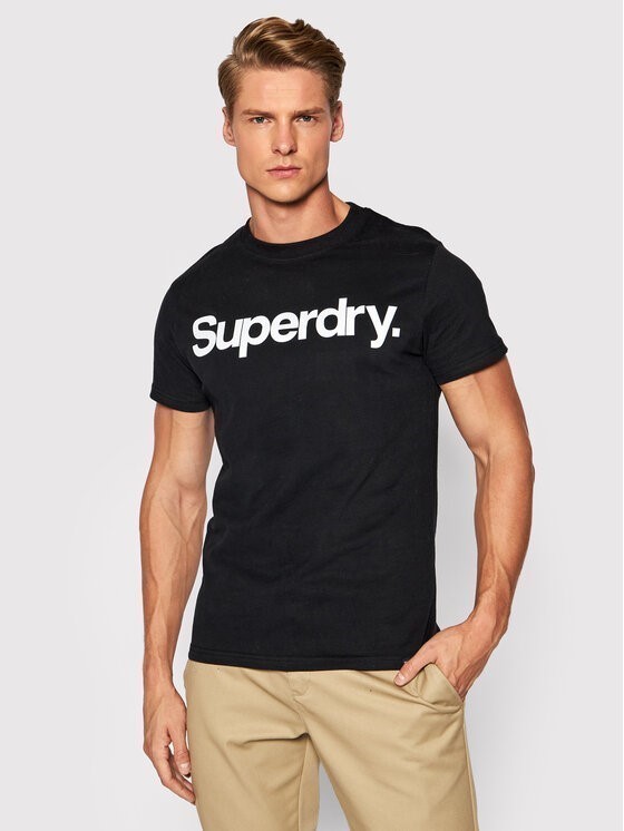 SUPERDRY Men's CL Tee, Size L, 100% Cotton, Black (02A), M1011355A. Buyers