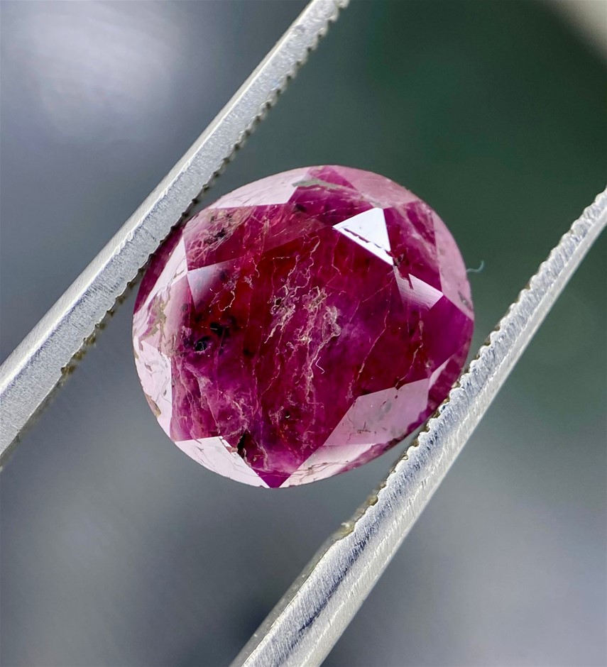 2.82 CT Natural Kashmir Ruby