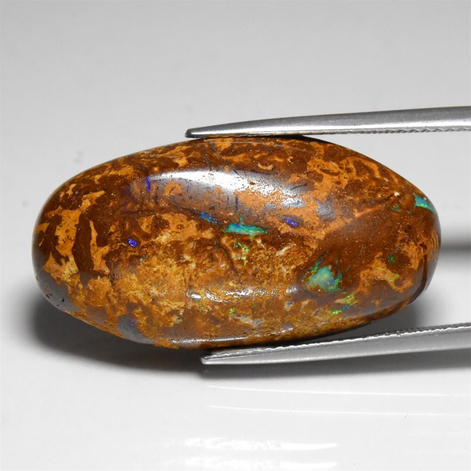 31.06ct Oval Cabochon Winton Matrix Boulder Opal Gemstone - 1Pc