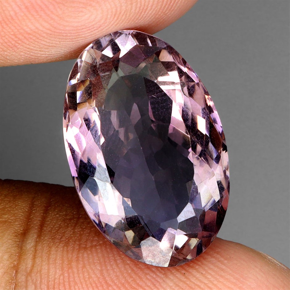 16.52ct Oval Facet Cut Bi-Colour Ametrine Gemstone - 1Pc