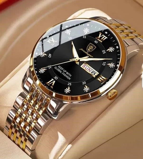 High Quality Simulated Diamond Men's Quartz Watch