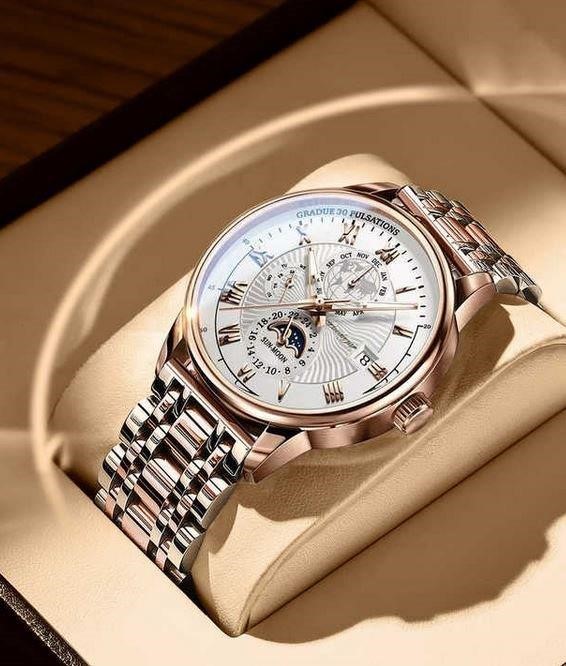 High Quality Simulated Diamond Men's Quartz Watch