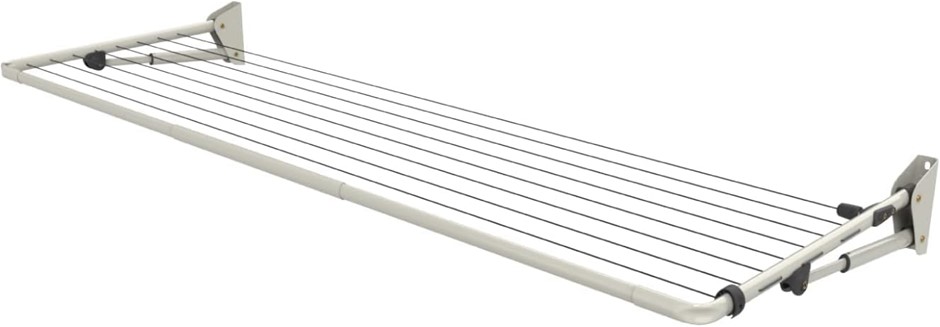 HILLS Compact Folding Frame Clothesline, Surfmist.