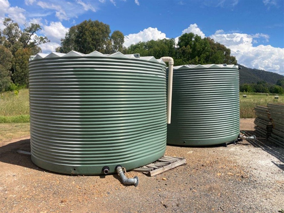 2 x Rapid-Plas PVC Rainwater Tanks