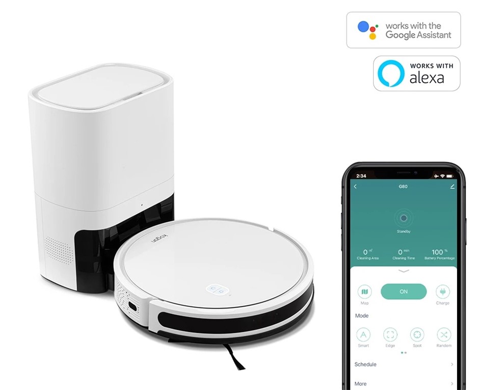 KOGAN SmarterHome™ G80 Robot Vacuum Cleaner and Mop with Auto-Empty Dock NB