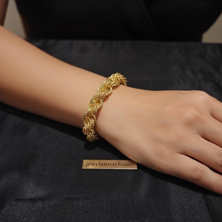 18K/Italy Solid Gold Filled Bracelet -(stamped 18K/Italy)-Warranty Quality