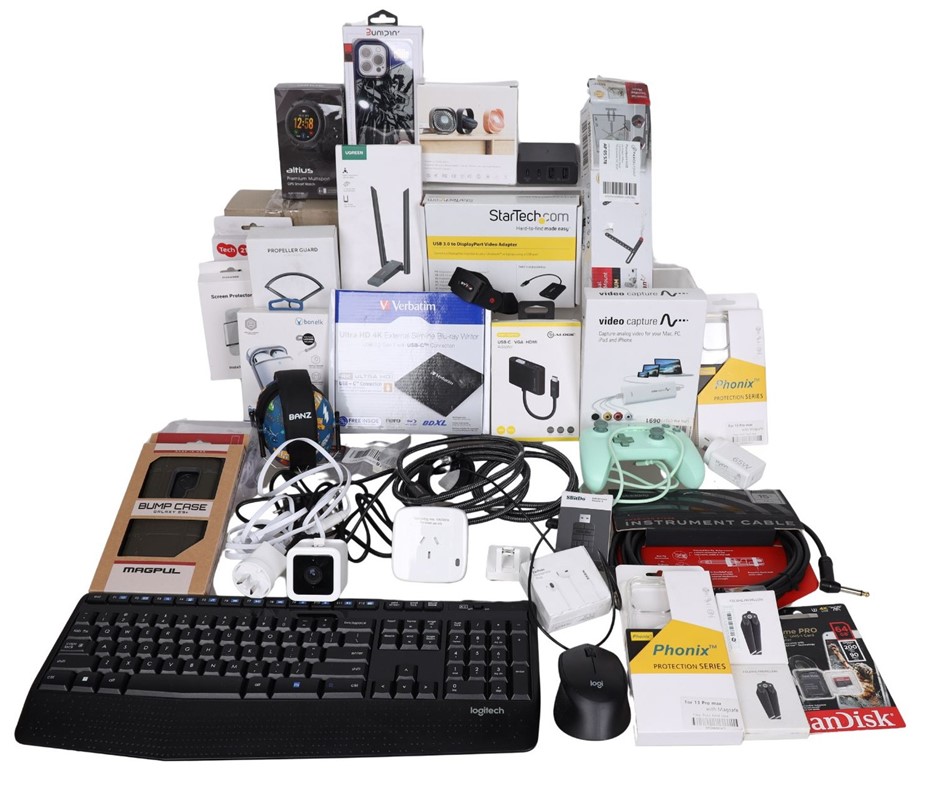 20 x Assorted Electronics and Accessories, INCL: LOGITECH, APPLE, SAMSUNG,