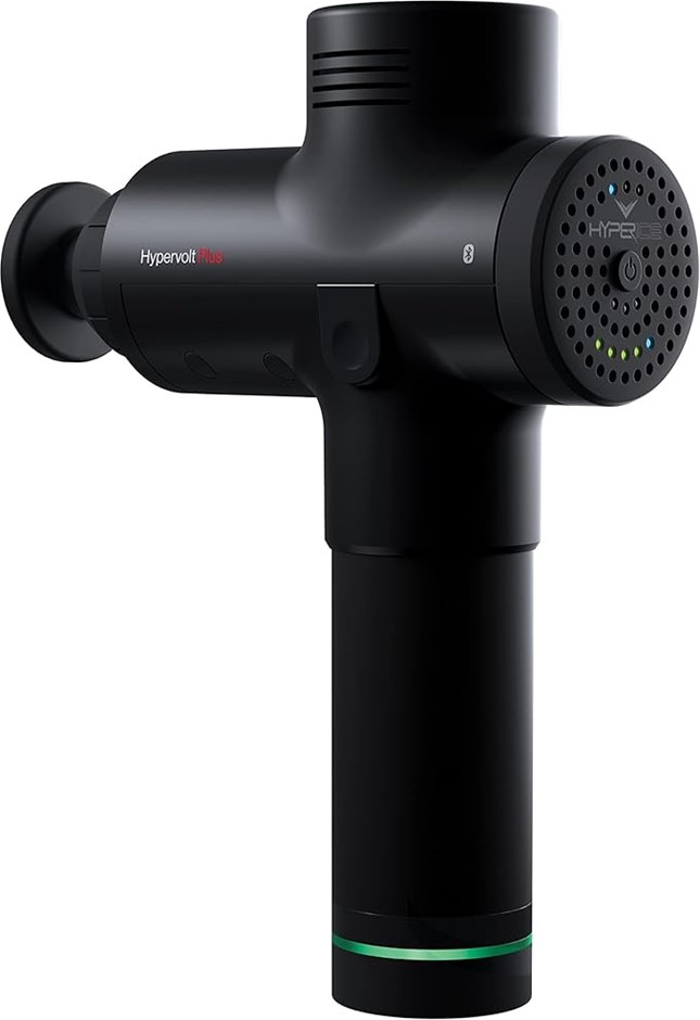 HYPERVOLT PLUS Handheld Percussion Massage Device with Bluetooth, Featuring